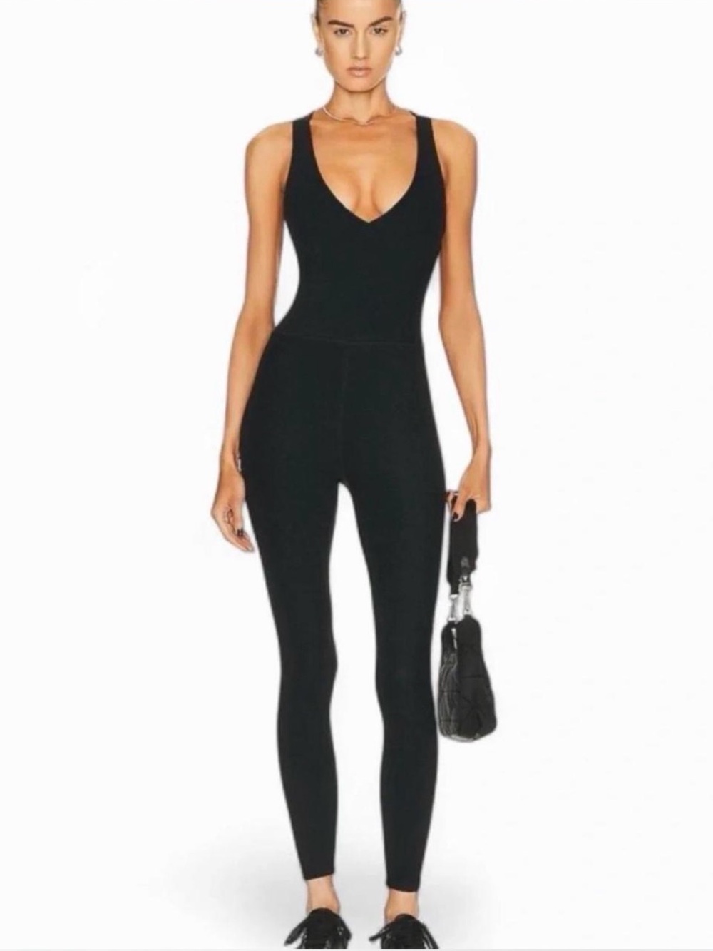 NWOT beyond yoga black body suit woman’s XS